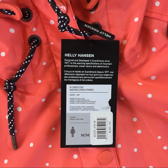 Helly Hansen Lyness Coat rain jacket women's medium NWT light fall spring - Picture 2 of 8